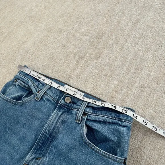 Abercrombie & Fitch 90s Straight Ultra High Rise Blue Jeans 26 / 2 Long - Picture 8 of 10